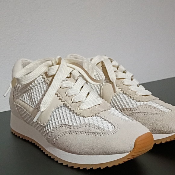 Dolce Vita Beige and White Sneakers - Picture 4 of 7